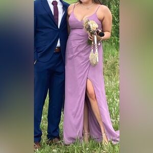 Elegant Azazie  Lavender Spaghetti Strap Dress